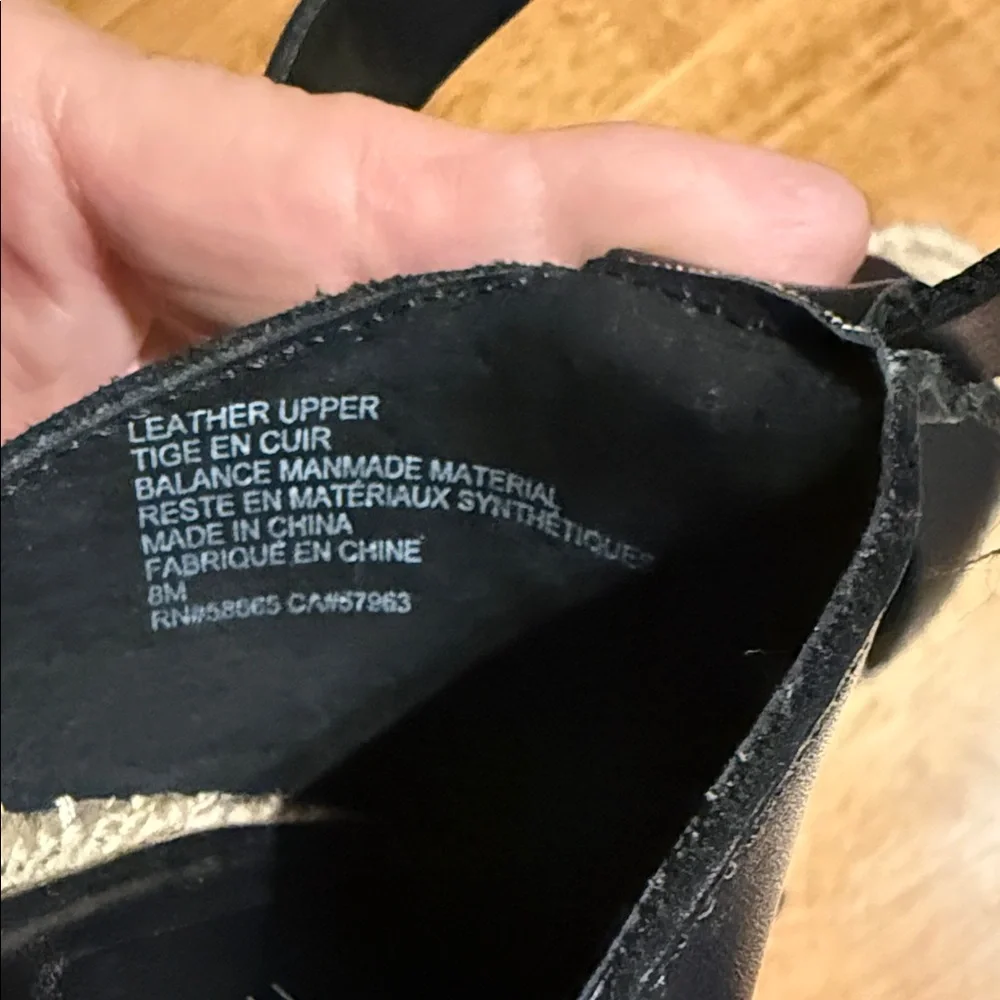 Treasure & Bond Black Leather Espadrilles